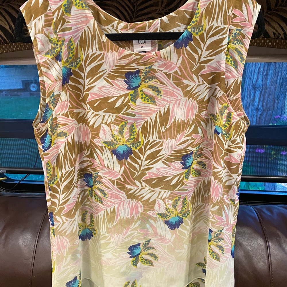 This is a beautiful tank and cardigan from Cabi.